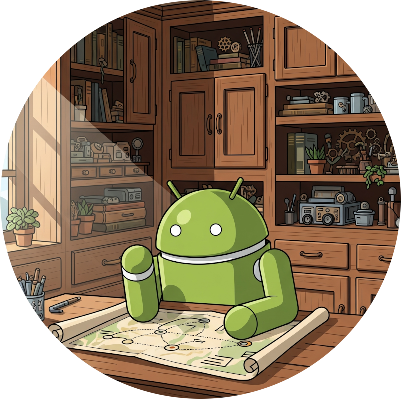 Android Intermediate - Data & Navigation course logo